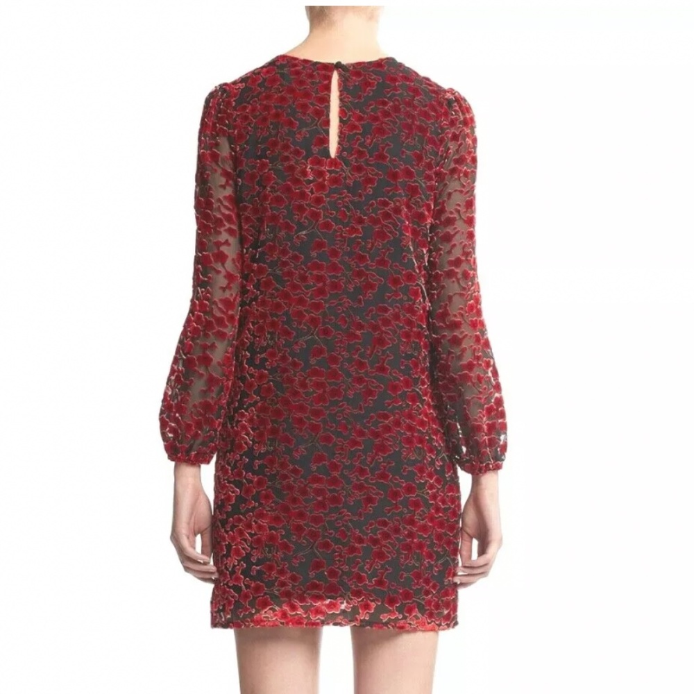Scoop velvet floral burnout mini dress. Never worn